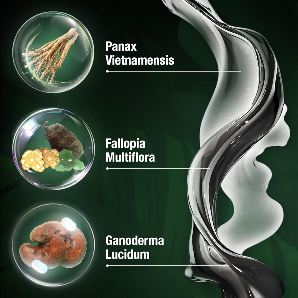 Abera Hair Dye Shampoo, Black Hair Color for Grey Hair Coverage for Women and Men, One-wash Hair Blackening Treatment with Natural Dark Color (6.76 Fl. Oz.)